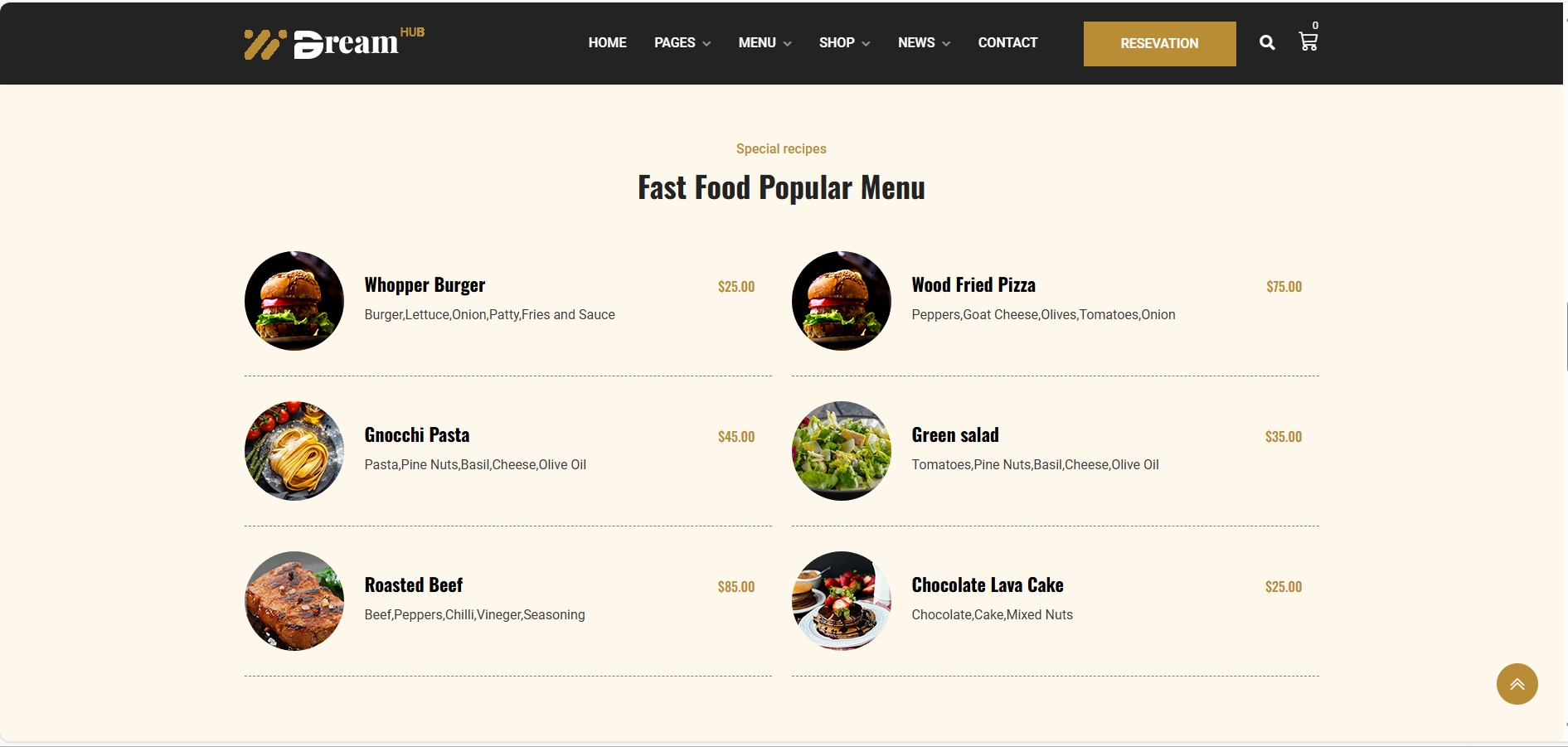 【前端必看】餐饮美食宣传推广Bootstrap网站功能全面的HTML模板源码免费下载